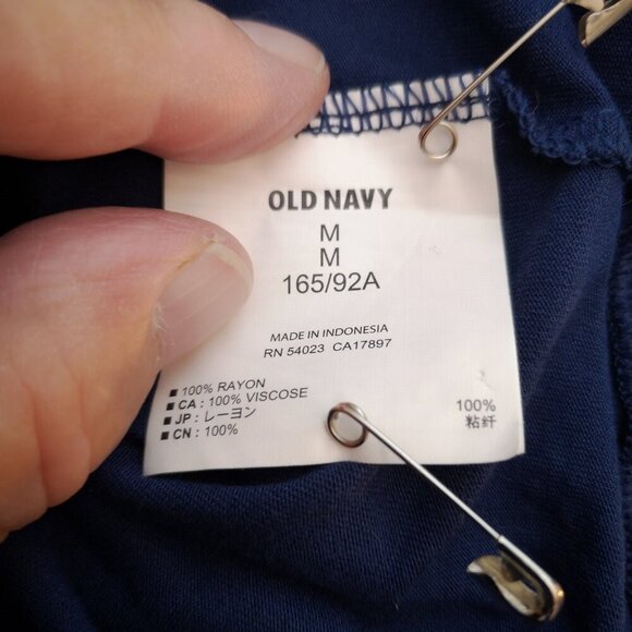 NWT Old Navy Ladies Dark Blue Size Medium Tunic Length Top - Picture 4 of 10